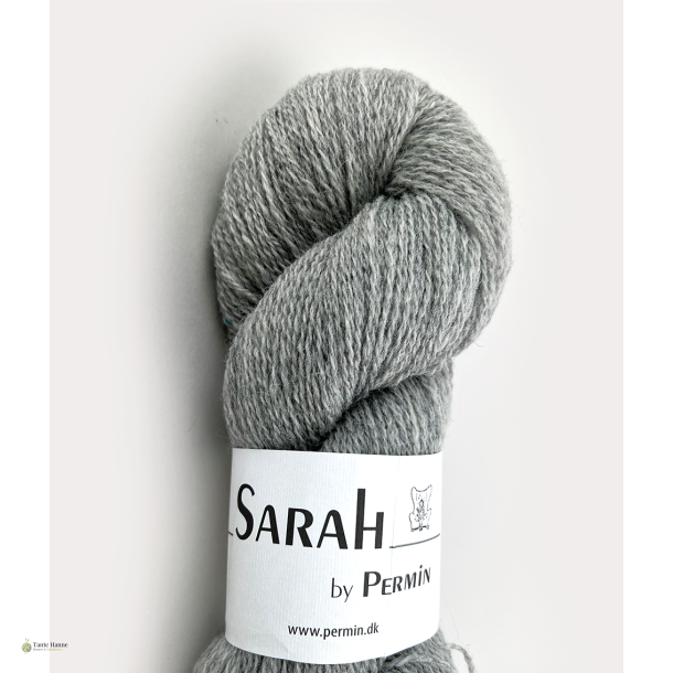 Ufarvet garn Sarah by Permin lys gr� , 50% Merino uld, 50% shetlandsuld  270 m/50 gram