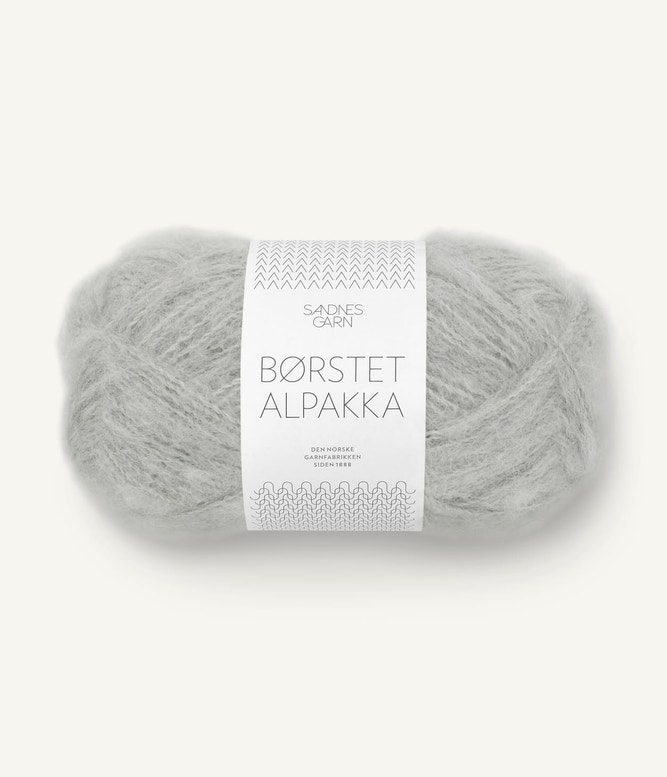 Børstet alpakka Garn