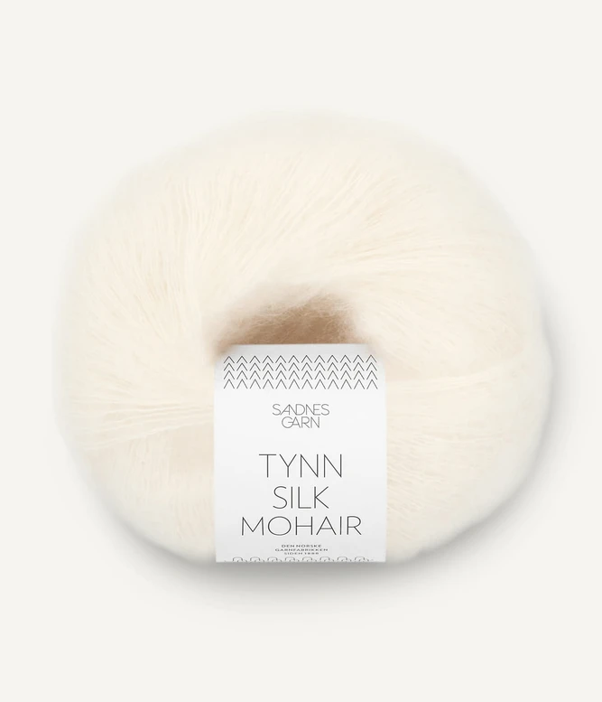 Tynn Silk Mohair 1012 natur - Tynn Silk Mohair Garn - Tante Hanne