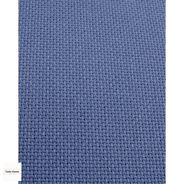 Broderistof Aida 5,4 trde pr. cm. 14". 130 cm bred.  Farve Nordic Blue 41