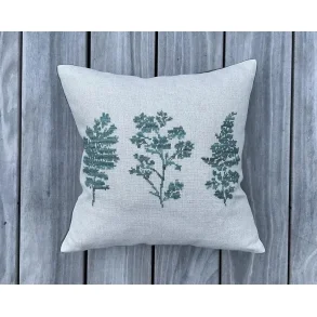 Grn Herbarium pude Broderikit fra Baldyre