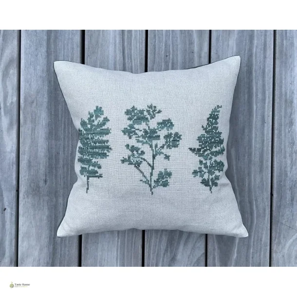 Gr�n Herbarium pude Broderikit fra Baldyre