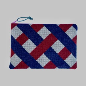 Tricolore Clutch Stramaj  Broderipakke fra BALDYRE