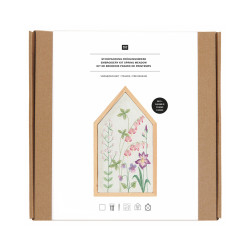 Broderi Kit Traced, Spring Meadou, small, incl. "hus# ramme
