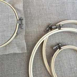 Broderi ramme / Syring i Bambus  - v�lg st�rrelse