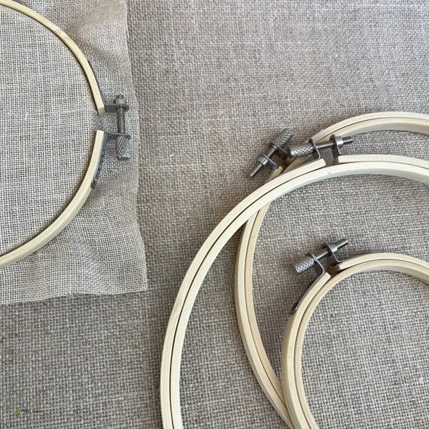 Broderi ramme / Syring i Bambus  - v�lg st�rrelse