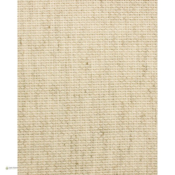 Broderistof Aida 5,4 tr�de pr. cm. 14". 130 cm bred.  Farve 50 Natural Rustic 