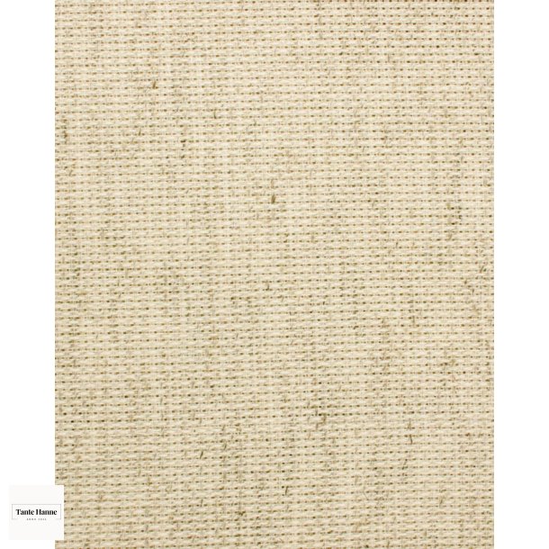 Broderistof Aida 5,4 trde pr. cm. 14". 130 cm bred.  Farve Natual 50