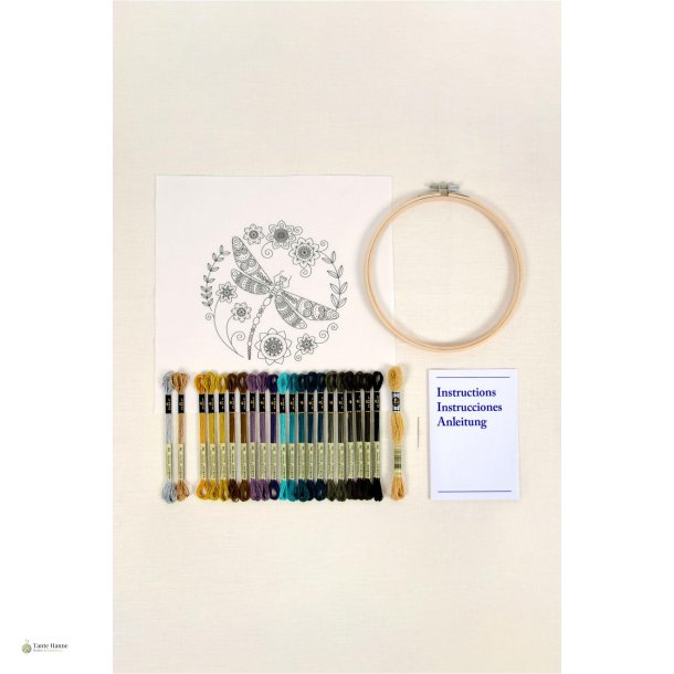 DMC broderikit model DRAGONFLY  18,5 cm