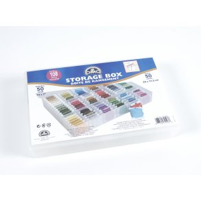 DMC broderi trd opbevaringsboks incl. 50 vindsler 