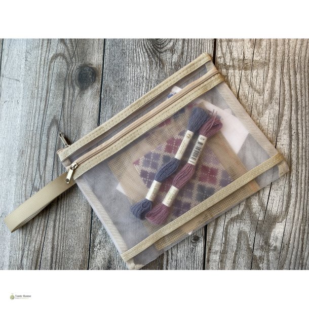 Opbevaringstaske/pung til  dit broderipojekt, A5 