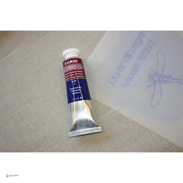 Lukas 1862 - ultramarinblau 0137 til overf�rsel af prikkem�nster p� broderistof, 37 ml