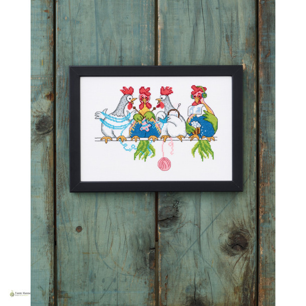 Br�dkurv H�nsesnak broderikit � 17 cm  fra Permin