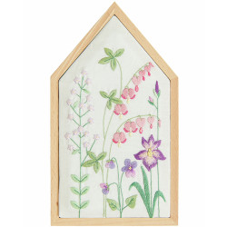Broderi Kit Traced, Spring Meadou, small, incl. "hus# ramme
