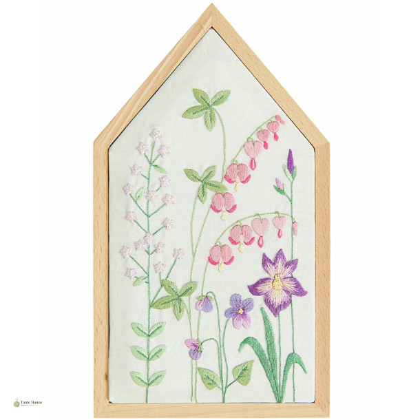 Broderi Kit Traced, Spring Meadou, small, incl. "hus# ramme