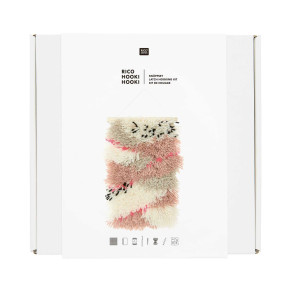 Rya kit Rico Hooki Hooki Latch Hooking Kit. Wall Hanging Neon Landscape
