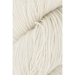 Ufarvet garn RAW 22  Merino ekstra fin 85%, Polyamid 15% , Superwash, 86 m  20 gram