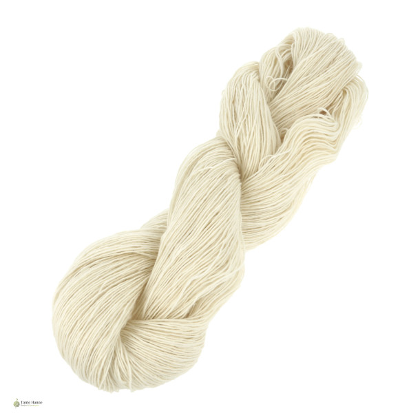 Ufarvet garn RAW 5 , merilno uld 100% , Superwash, 420 m/100 gram