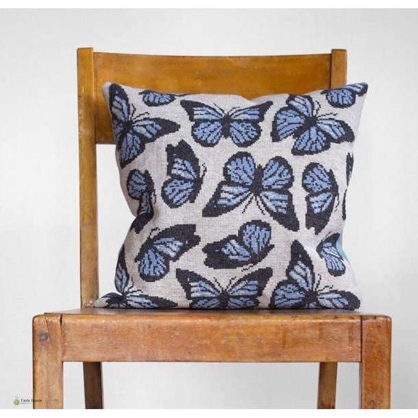 Bl� Sommerfugl Broderipakke fra BALDYRE