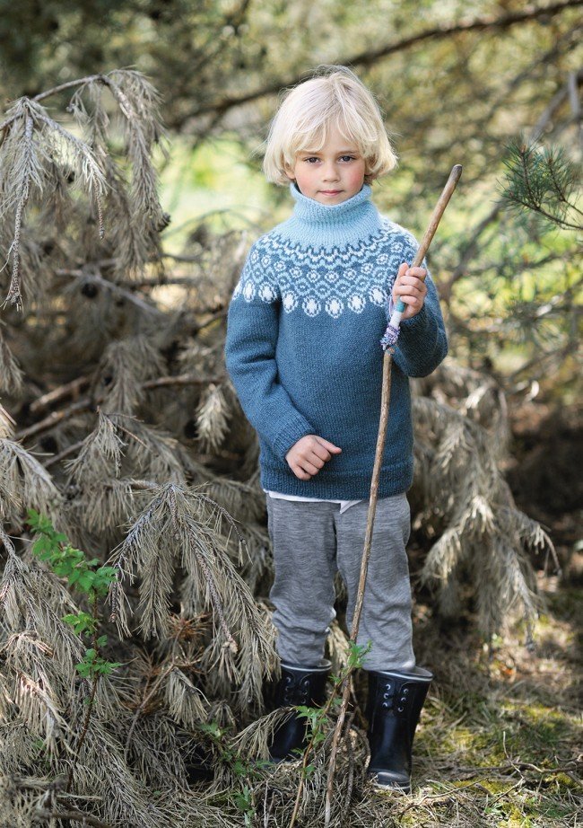 Drenge sweater PDF (norsk) - Børn - gratis strikkeopskrifter - Tante Hanne