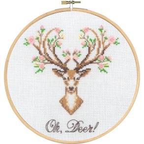 Oh, Deer broderikit fra Permin - udgr af mit sortiment