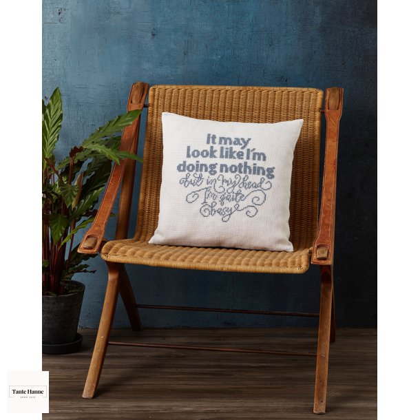I may Look  Broderikit til pude 40 x 40 cm