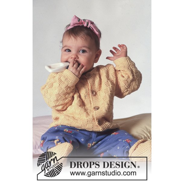 vision depositum Akkumulering Babytrøje i "håndklæde" tern - Gratis strikkeopskrift - Drops Design - Baby  hækle- og strikkeopskrifter - Tante Hanne