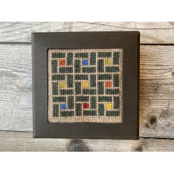 Gr�n Matrix  i �ske , Broderi Kit - design TanteHanne.dk