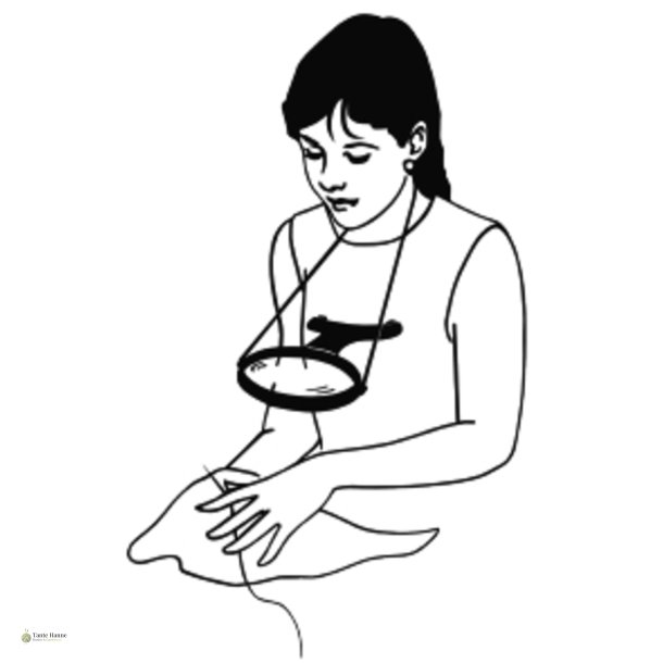 Broderilup med led lys - Ergonomisk hndfri fra Permin