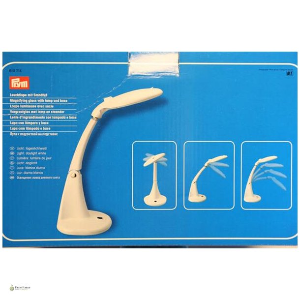 Broderilampe Prym med lup p� standfod � 95 mm 