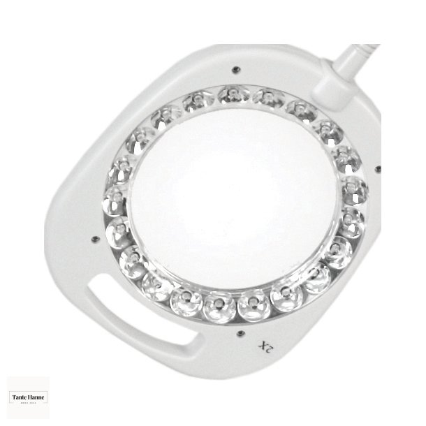 Broderilampe 3 i 1 fra PURElite  - gulvlampe, bordlampe eller klemlampe 