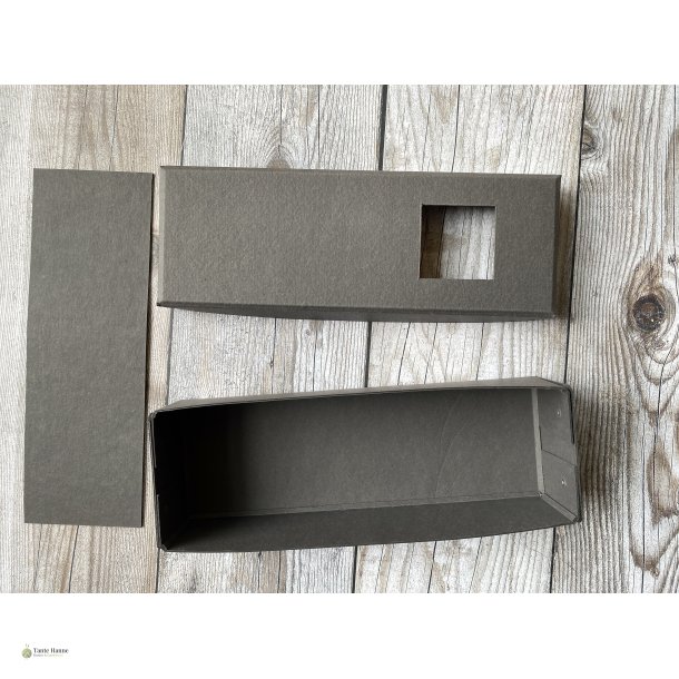 �ske til montage af broderi,  28 x 10 cm, h�jde 5 cm