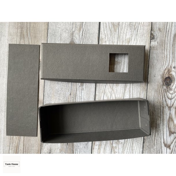 ske til montage af broderi,  28 x 10 cm, hjde 5 cm