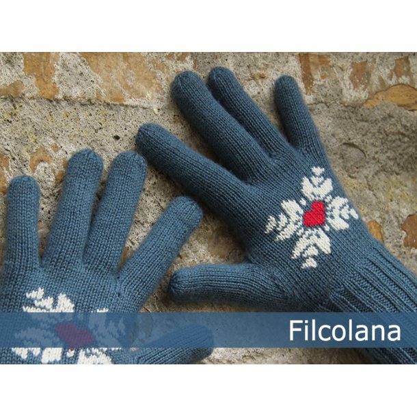 Vinterhjerte handsker fra Filcolana, gratis pdf-opskrift - Opskrifter Damer og - Tante Hanne