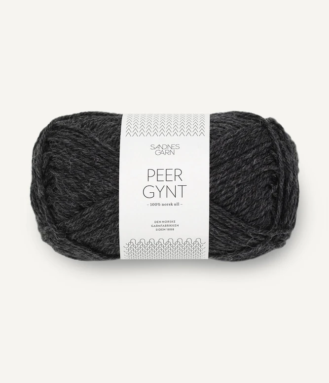 Peer Gynt 1088 koksgrå 100% norsk uld